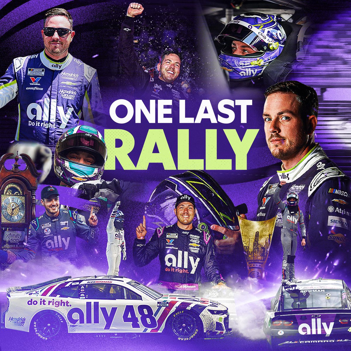 allyracing's tweet photo. One more year to #Rally48 with @alex_bowman. 💪 

We’re extremely thankful for everything Alex has done for us both on and off the track, and look forward to celebrating him throughout 2027. https://t.co/lONBCCaGcB