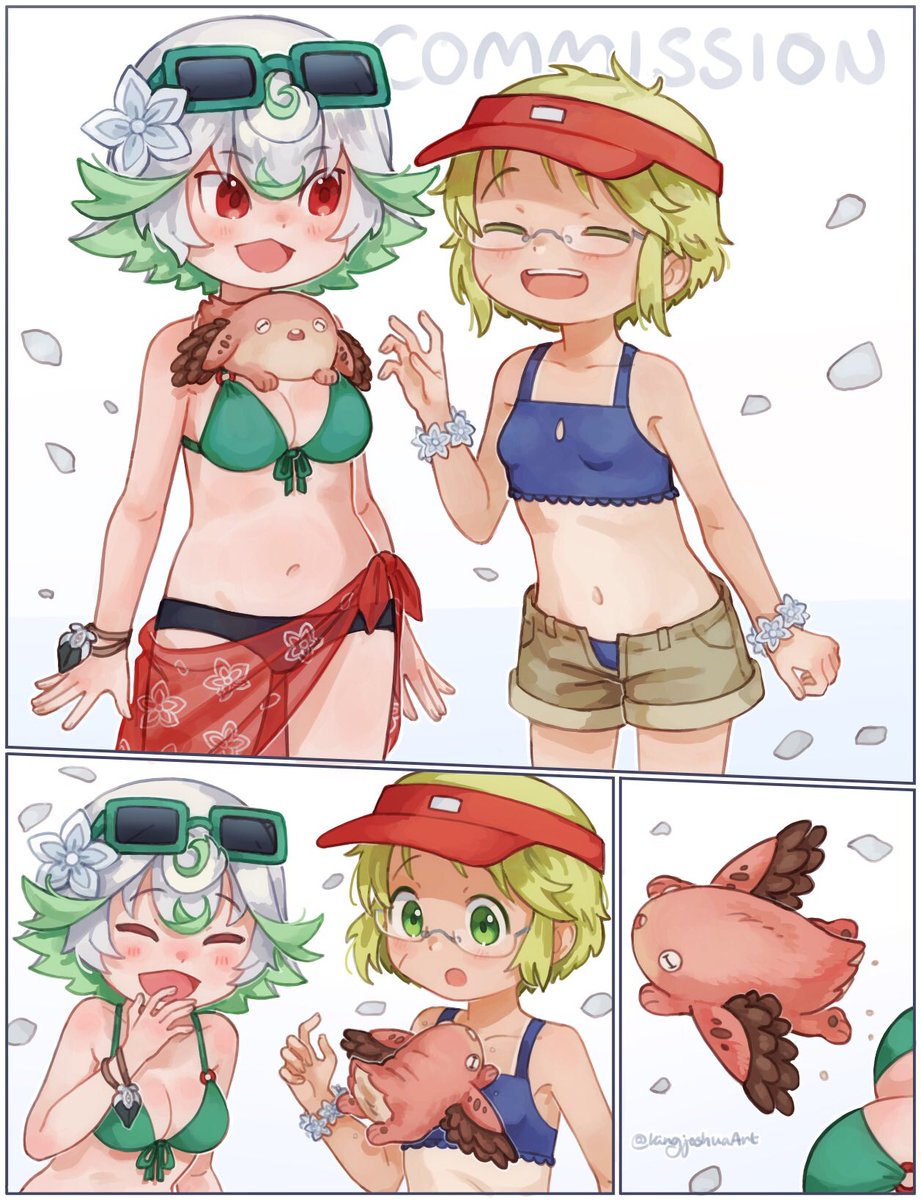 KingjoshuaArt's tweet photo. 夏のリコとプルシュカ　#メイドインアビス https://t.co/V8NlTglkKv