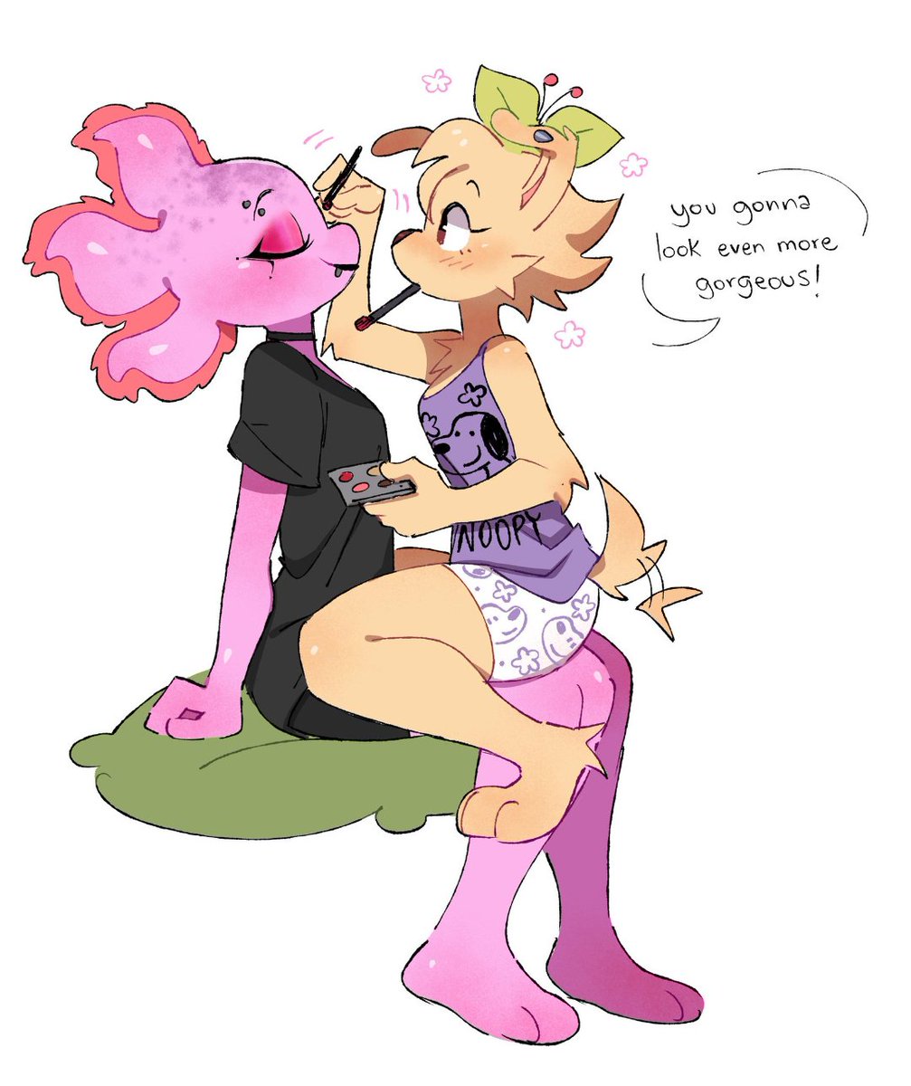 Coco_77272's tweet photo. Makeup magic with bestie! ✨ Getting all glammed up and having the best time. Who is your go-to makeup buddy? 💖

#MakeupTime #Besties #FurryArt #DigitalArt #viral https://t.co/nycHQQZ13u