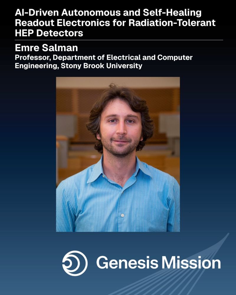 CEASSBU's tweet photo. Researchers at the State University of New York at Stony Brook are honored to have earned inaugural awards through the U.S. Department of Energy’s Genesis Mission!

Read about each research project: https://t.co/NFwc9dOXPn

#GenesisMission #DOE #StonyBrookU https://t.co/xMORCTRbKM