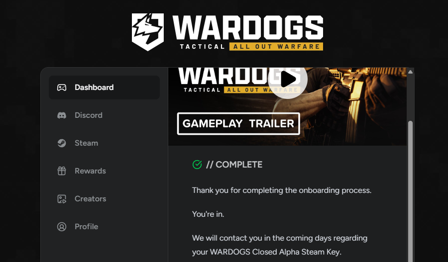 WardogsBrasil's tweet photo. VAMOOOOOOOOOOOOO @BULKHEAD @WARDOGS 

Estamos muito ansiosos para poder testar esse jogo 🫡

#Wardogs https://t.co/50O3cqxXYd
