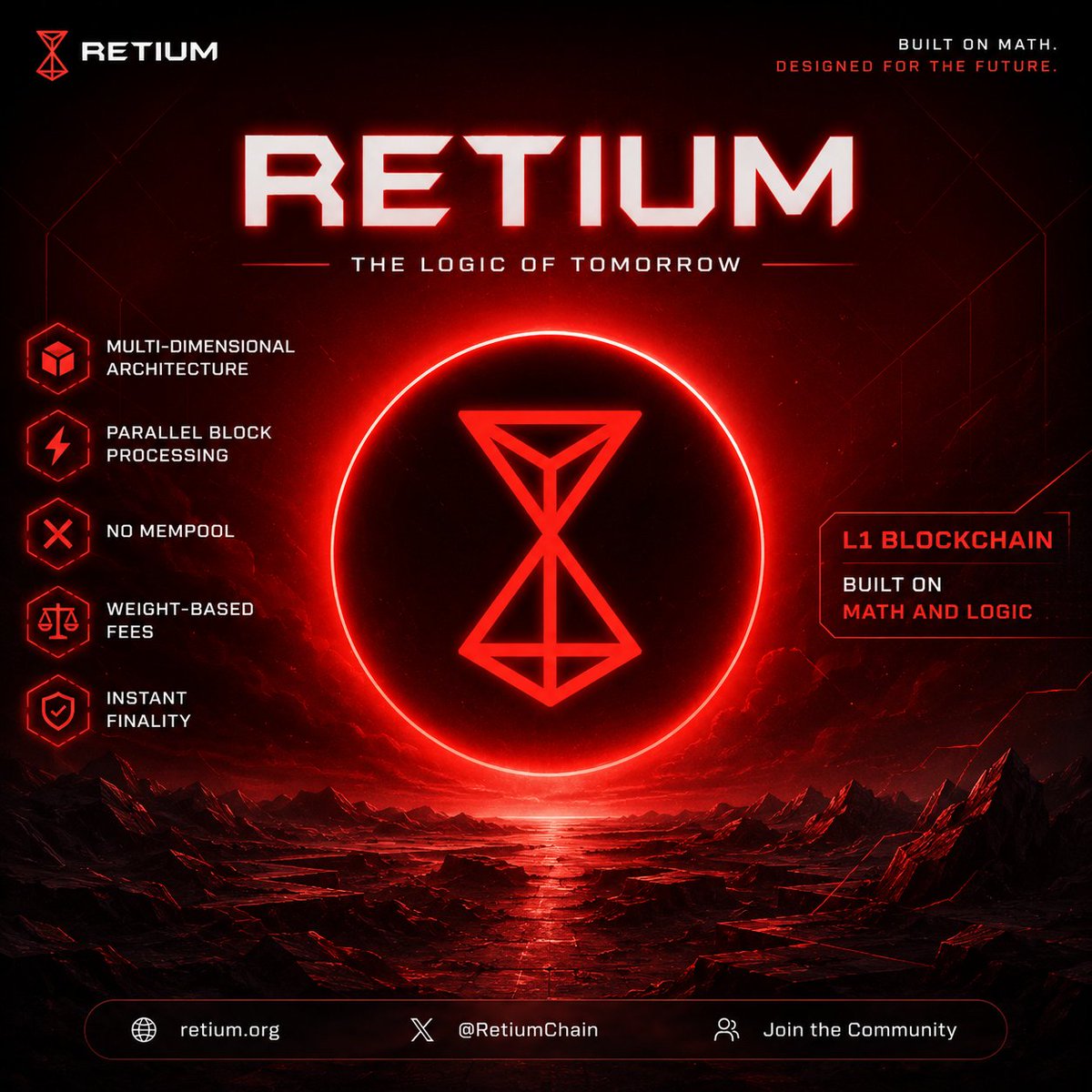 0xGulla's tweet photo. RTM-FD6M56

Most blockchains try to scale by adding layers.

Retium is taking a different path.

A Layer 1 built from scratch with: • Multi-dimensional architecture • Parallel block processing • No mempool • Weight-based fees • Instant finality

@RetiumChain https://t.co/tpK6xxtBT6