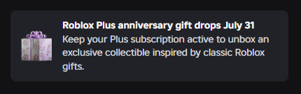RealJ4sr's tweet photo. Just a prediction but what if the Plus Gift is a classic Roblox background? It only says classic inspired gift not accessory mean it can literally be anything.
#Roblox https://t.co/9ovCeAzemh