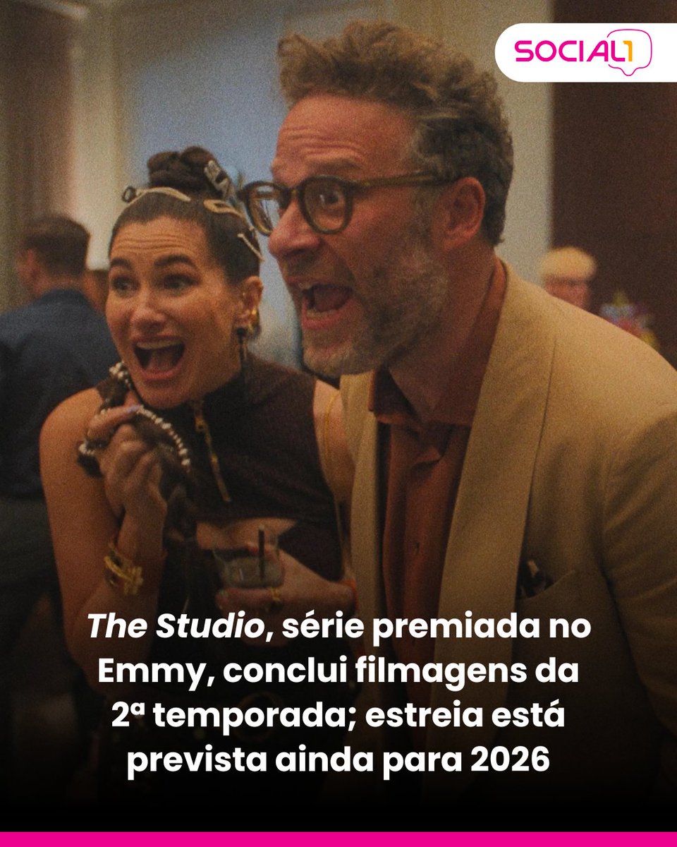 blogsocial1's tweet photo. 🎞️📽️ A segunda temporada de The Studio concluiu oficialmente suas filmagens. A nova leva de episódios tem estreia prevista para 2026, mas a data oficial de lançamento ainda não foi divulgada pela Apple TV.

📸 Divulgação / Apple TV

#thestudio #appletv #digital  digital  ds https://t.co/7JkTr204SU