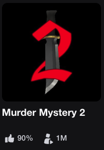 MM2Overview's tweet photo. Murder Mystery 2 by @NikilisRBX has hit 1,000,000 CCUs. https://t.co/41OUHmdtnw