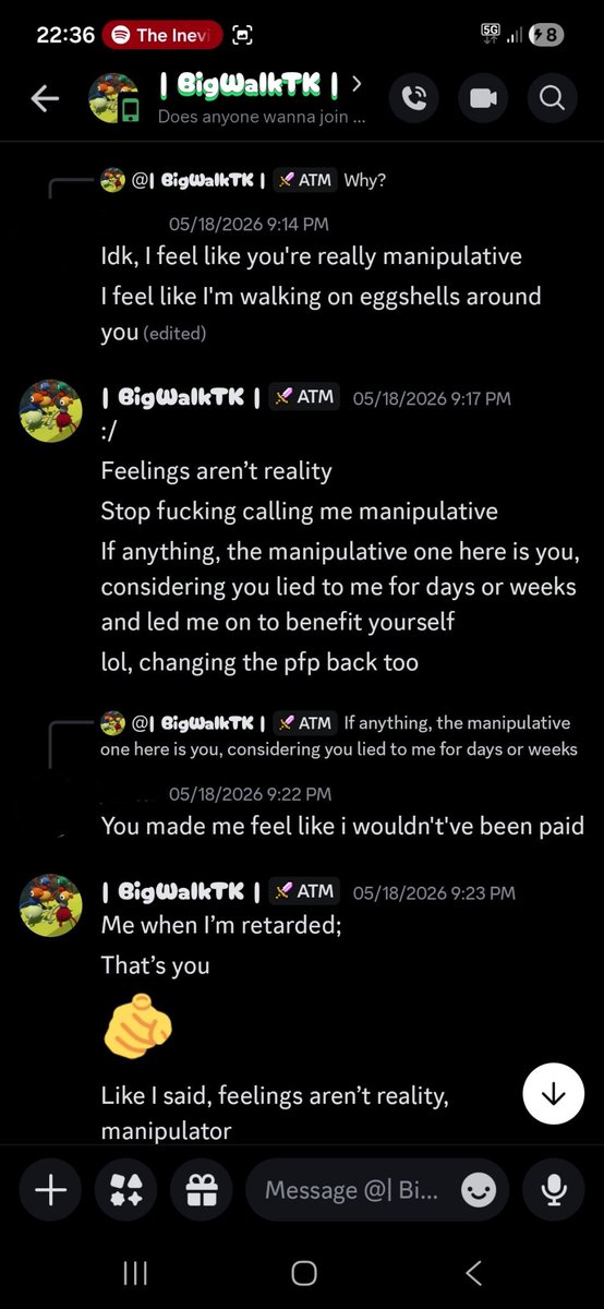 DriftpawOps's tweet photo. Entry 5:

-Manipulation
This is also the average interaction many have had with Austin. https://t.co/qKKmp30eFB