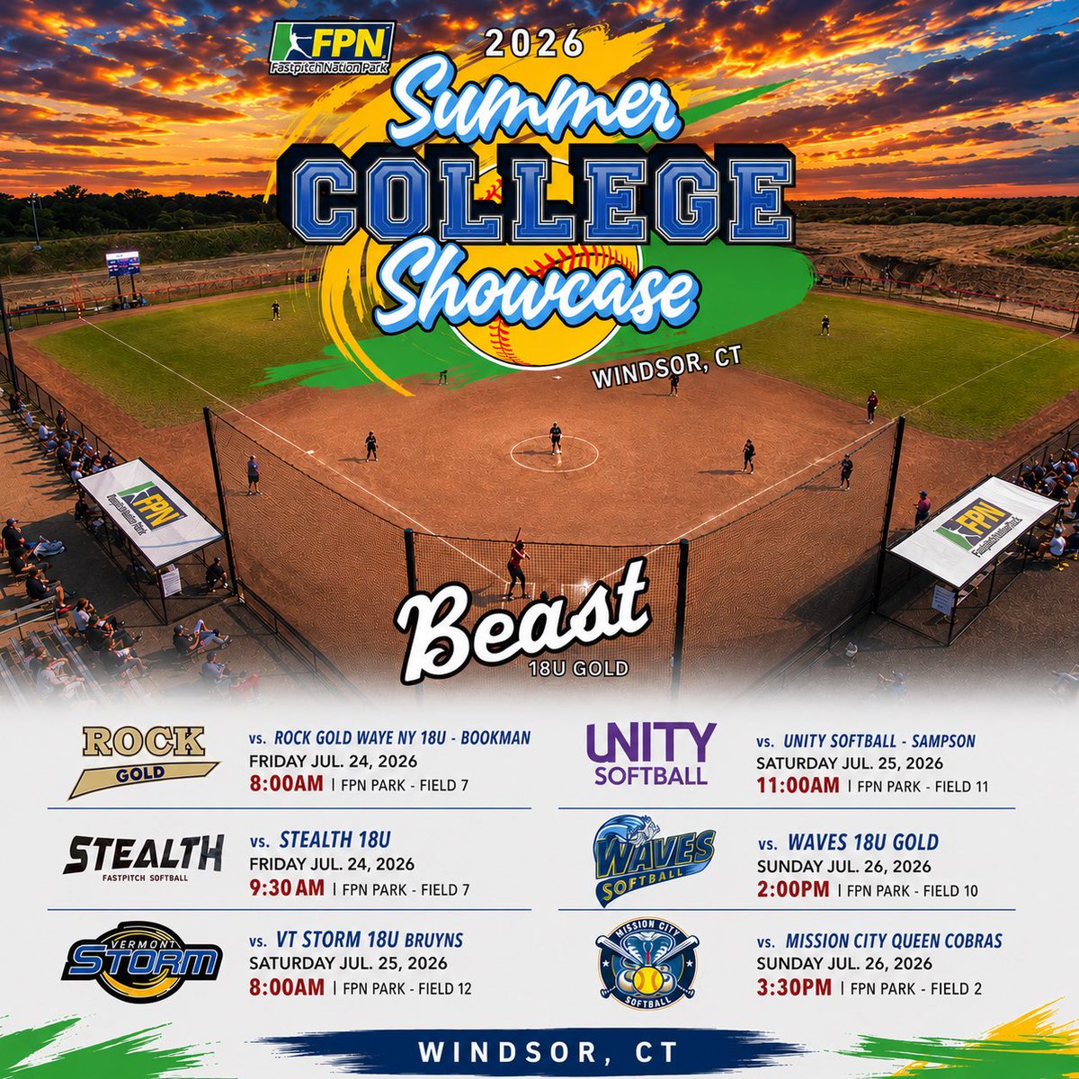 beastsoftballny's tweet photo. ‼️Fastpitch Nation 15th Annual Summer College Showcase Schedule‼️

Beast 18U Gold 🥎

#BeastSoftballNY #TeamBeastNY #BeastSoftballHighSchool https://t.co/Bmw6Ah6JmM