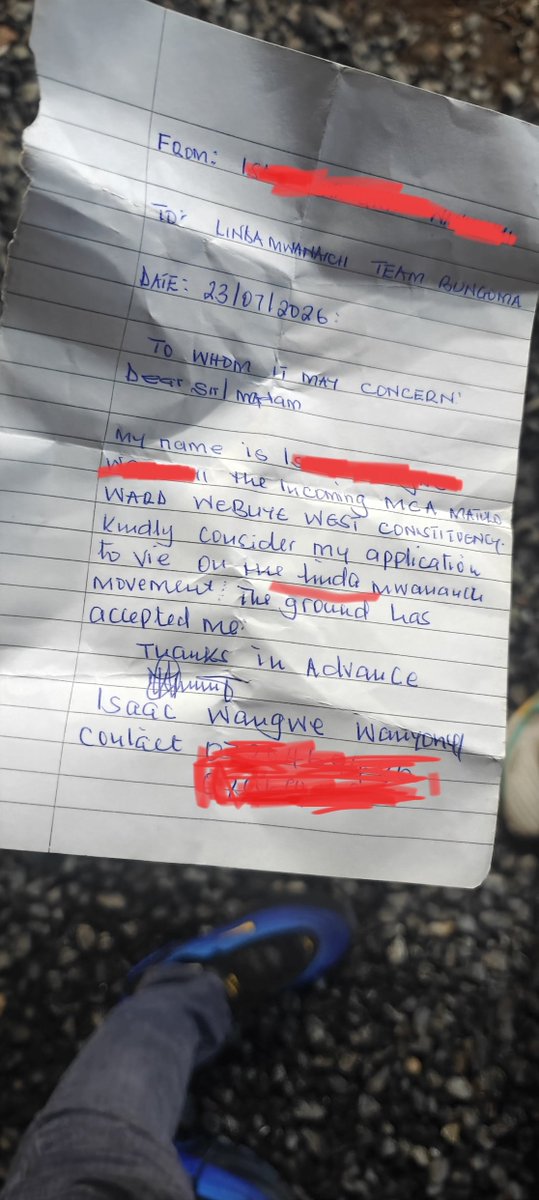 SokoAnalyst's tweet photo. Someone asked me to deliver this letter to the Linda Mwananchi Bungoma Team. I am totally loving how young people are getting Sifunated. 

Ground imenikubali. Period. 

Mhesh @edwinsifuna your are our King David. https://t.co/FYN0hqe15u