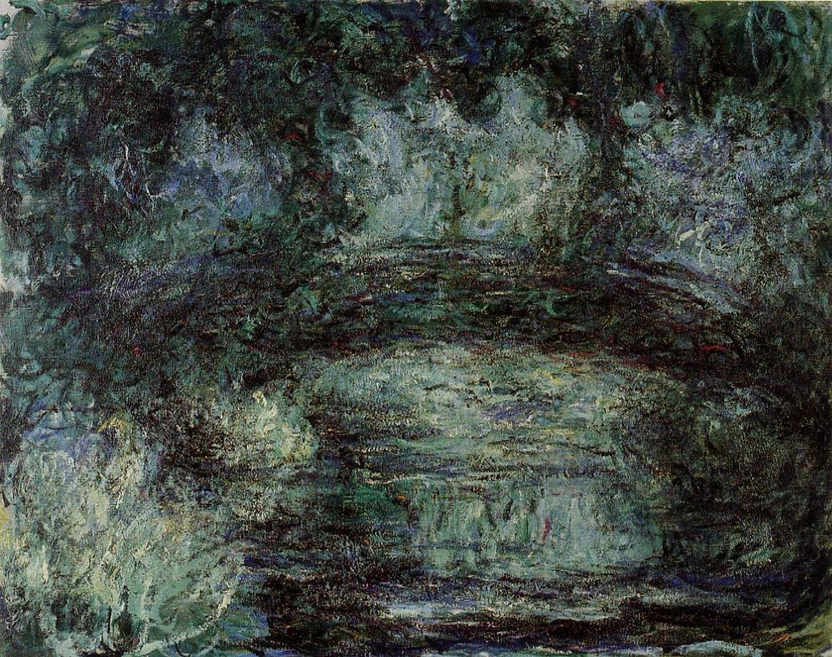 artistmonet's tweet photo. The Japanese Bridge - 1918/1919 #artbots #monet https://t.co/rcU44vs3xz