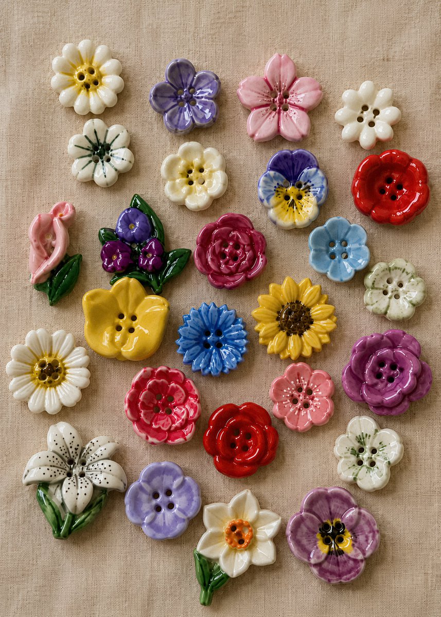 gardenofcolours's tweet photo. flower buttons 🌸 https://t.co/yvx0IWO39c