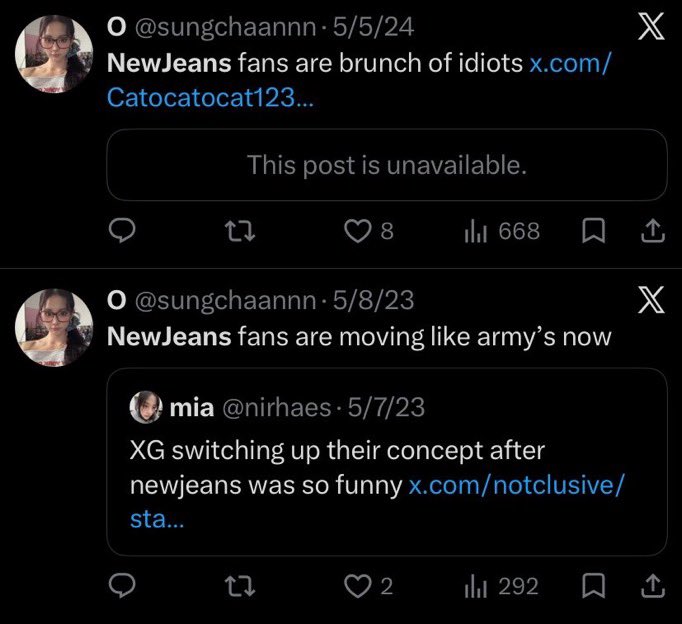 summertokki's tweet photo. bunnies unfollow this account!! the person behind it is encouraging ot4 and is a glitt who doesn’t care about the girls at all 💔 https://t.co/3NwgcUb9Yk