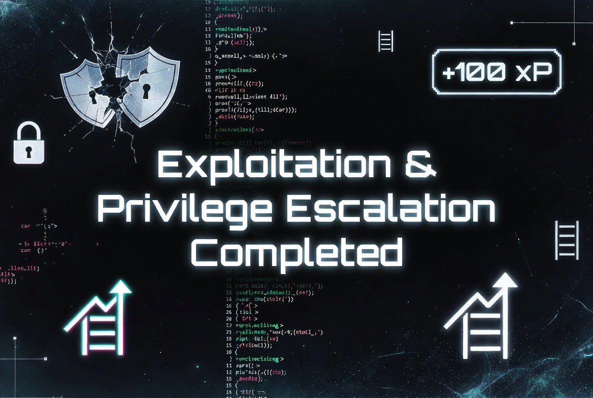 DDihris's tweet photo. 🛡️ Cybersecurity Journey Day 47

Just completed "Exploitation &amp; Privilege Escalation" on TryHackMe.

Key takeaways:
• Enumeration is crucial
• One mistake can change everything
• Blue Team mindset hits different

What was the toughest module for you when starting?

#BlueTeam https://t.co/XOCmXEZoDN
