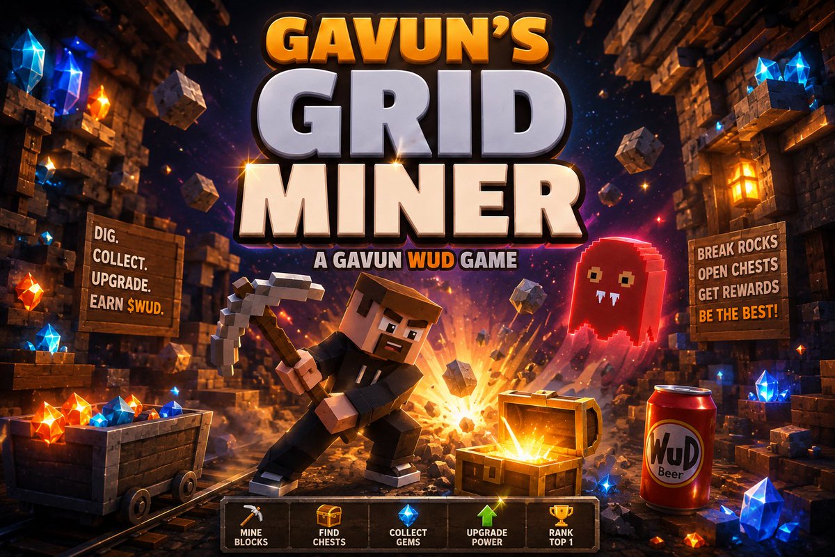 Daniel_Launchly's tweet photo. 🚨⛏️ GAVUN'S GRID MINER IS LIVE ON POLKADOT! ⬜️🔥

The mines are OPEN... and every run can earn you REAL NFTs. 🎮💎

🎁 Open Mystery Boxes
⛏️ Break rocks & hunt monsters
⚡ Unlock powerful perks
🏆 Climb the leaderboard
🖼️ Collect 50 NFT skins on Polkadot Asset Hub

💥 Hold $WUD for stronger runs, better Mystery Box odds & exclusive rewards.

⚡ Hold $DOT to activate Lucky Strike, turning ordinary rocks into valuable gems.

🔥 OG WUD BURN NFT holders start with perks already unlocked.

🎁 $WUD holders who play within the first 24 hours receive a FREE Mystery Box! Don't miss it!

👇 Play now:
https://t.co/PncdzEFWWX

Built by @launchlydotapp on @Polkadot

Who's taking the #1 spot in the Hall of Fame? 👀

⬜️💎⛏️ LFG, Wudies! 🚀

$WUD $DOT #Polkadot #GameFi #NFT #PlayToEarn