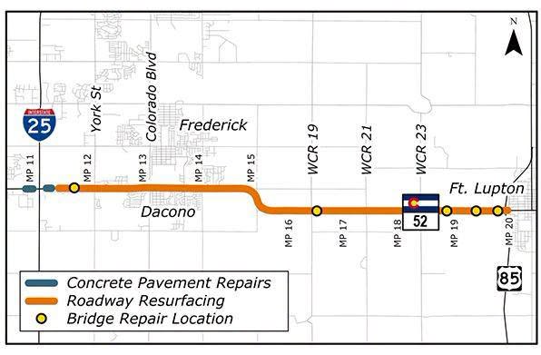 FortLuptonPD's tweet photo. CO 52 overnight travel impacts start July 29 for paving operations east of I-25
Starting on Wednesday, July 29, the Colorado Department of Transportation will begin overnight asphalt paving on Colorado Highway 52 between Interstate 25 and US Highway 85. Drivers should expect https://t.co/NDqUo23G0o