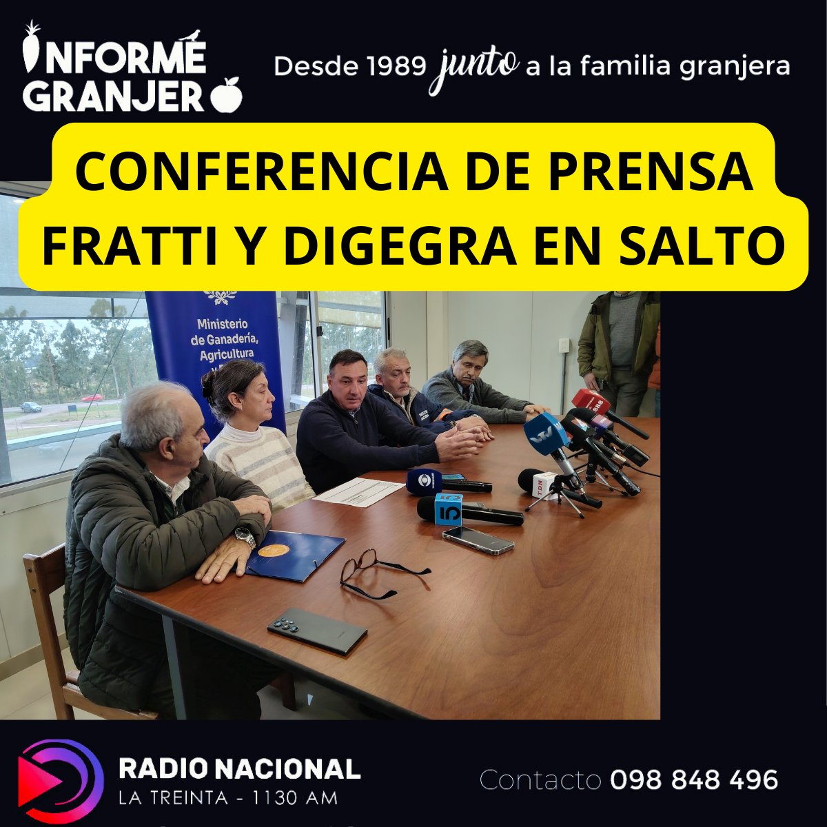 GranjeroInforme's tweet photo. CONFERENCIA DEL MGAP EN SALTO CON MOTIVO DE LA EMERGENCIA GRANJERA
https://t.co/1HiEFKC8Bf https://t.co/VsE3k8rToV