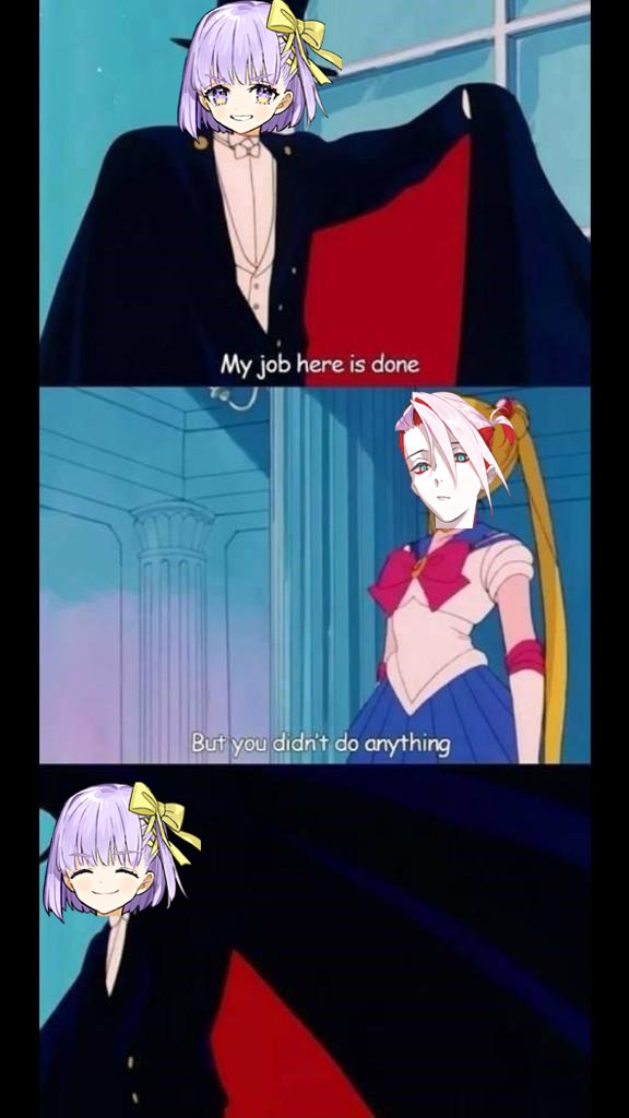 Kamumu18's tweet photo. It's literally that Sailor Moon meme LMAO https://t.co/TwUcegCZVM