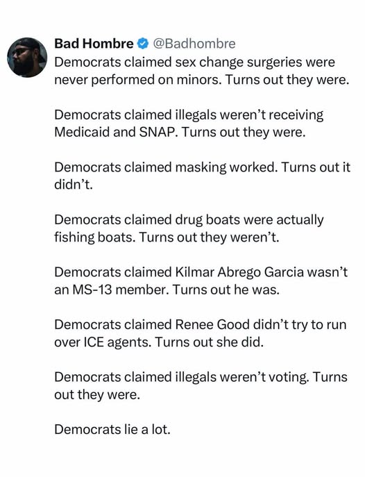 BillSutterfiel4's tweet photo. When do they ever tell the truth? https://t.co/E1RXRooLDv
