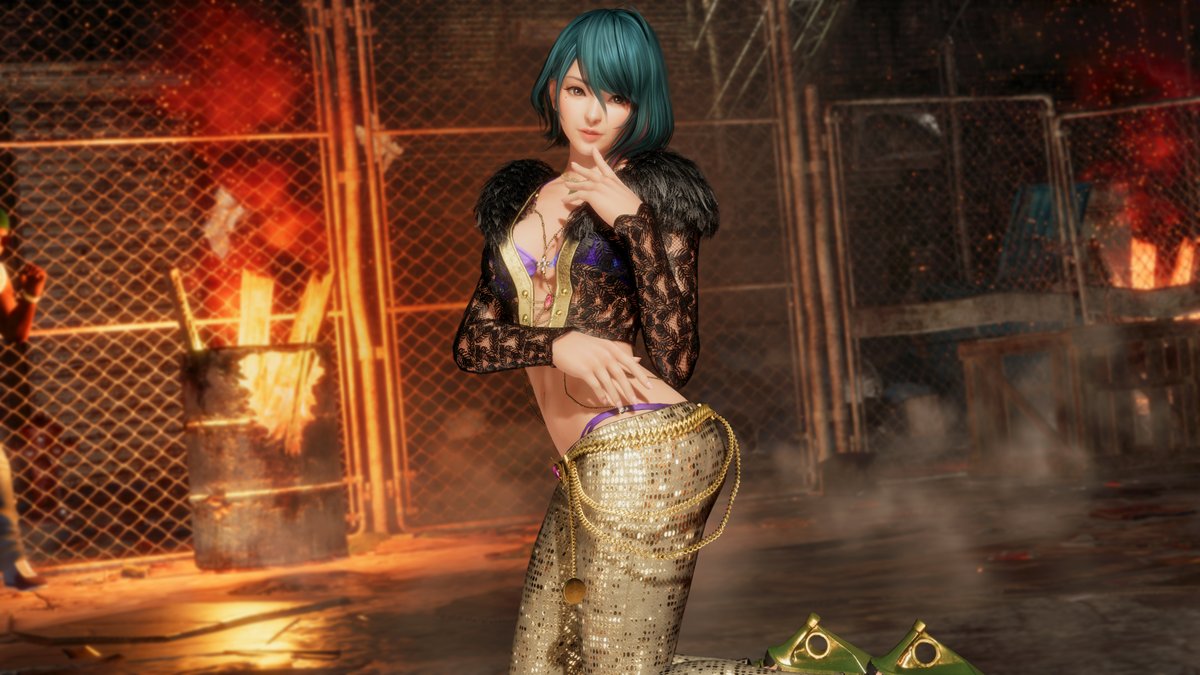 DOATEC_OFFICIAL's tweet photo. Which one of the new outfits for Tamaki became your favorite of the four?
#DOA6LR #DEADORALIVE6LastRound https://t.co/dvrvCdR5h0