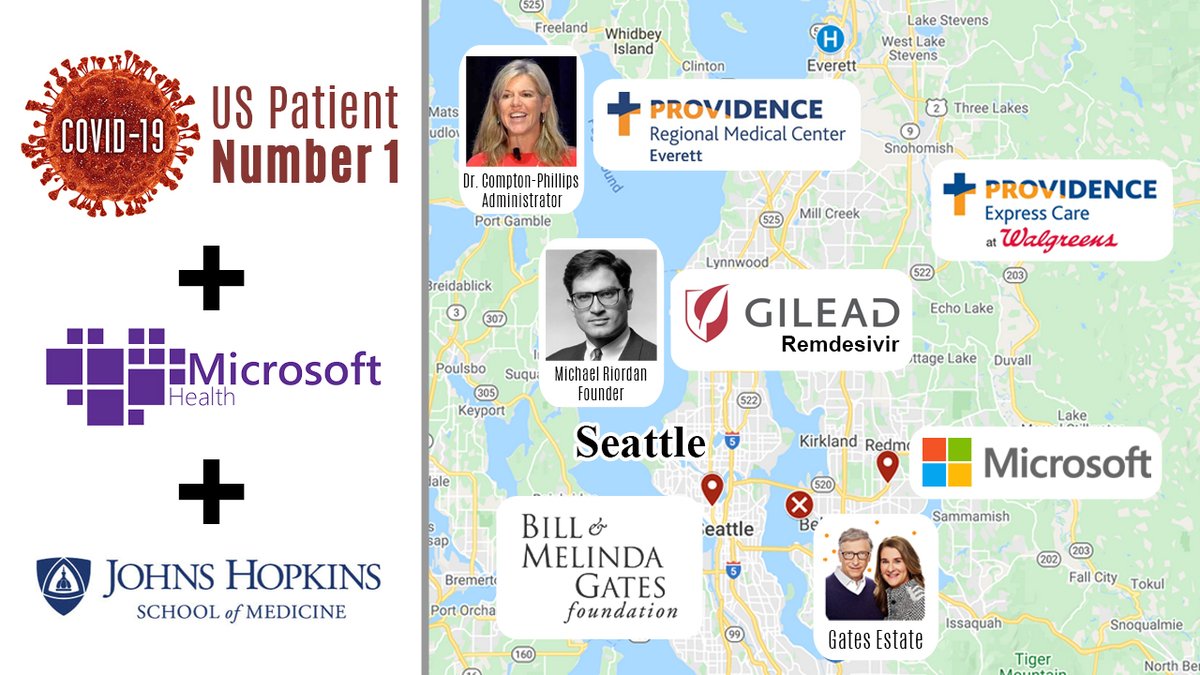 Stop_Globalist's tweet photo. @jtinaglia Everyone who was connected to US COVID-19 Patient #1, who traveled to Wuhan, China and back to Seattle, is part of the MICROSOFT HEALTHCARE program. 

Video Presentation from the doctor who oversaw treatment who describes the MICROSOFT connections: https://t.co/sdB575ARwy https://t.co/pdziTcX0Qg
