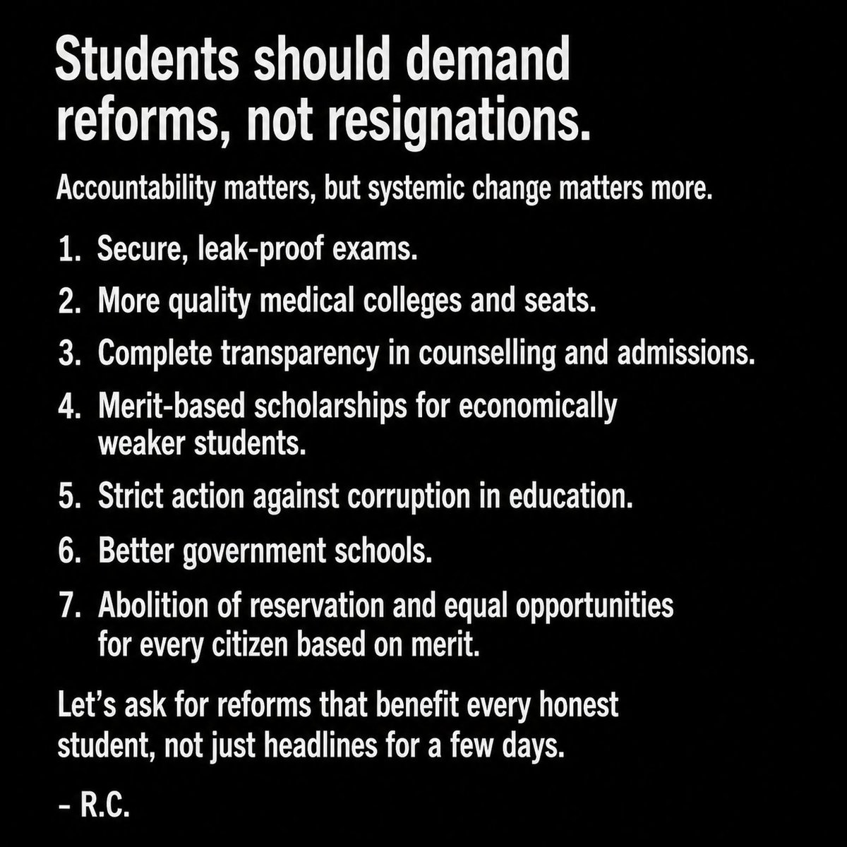 ChopraRobben's tweet photo. #EducationReform #Merit #NEET https://t.co/Jb2ibfMGmy