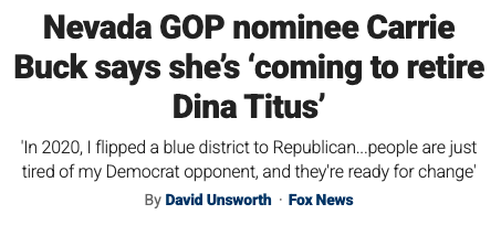 CDHMartinez's tweet photo. .@CarrieBuckforNV flipped a blue district once.
Now she's coming to RETIRE @dinatitus in #NV01.
8 terms is long enough.
Nevadans are tired of the open borders that drove up housing costs, endless spending, and career politicians who deliver nothing. https://t.co/bSCW8t47OZ