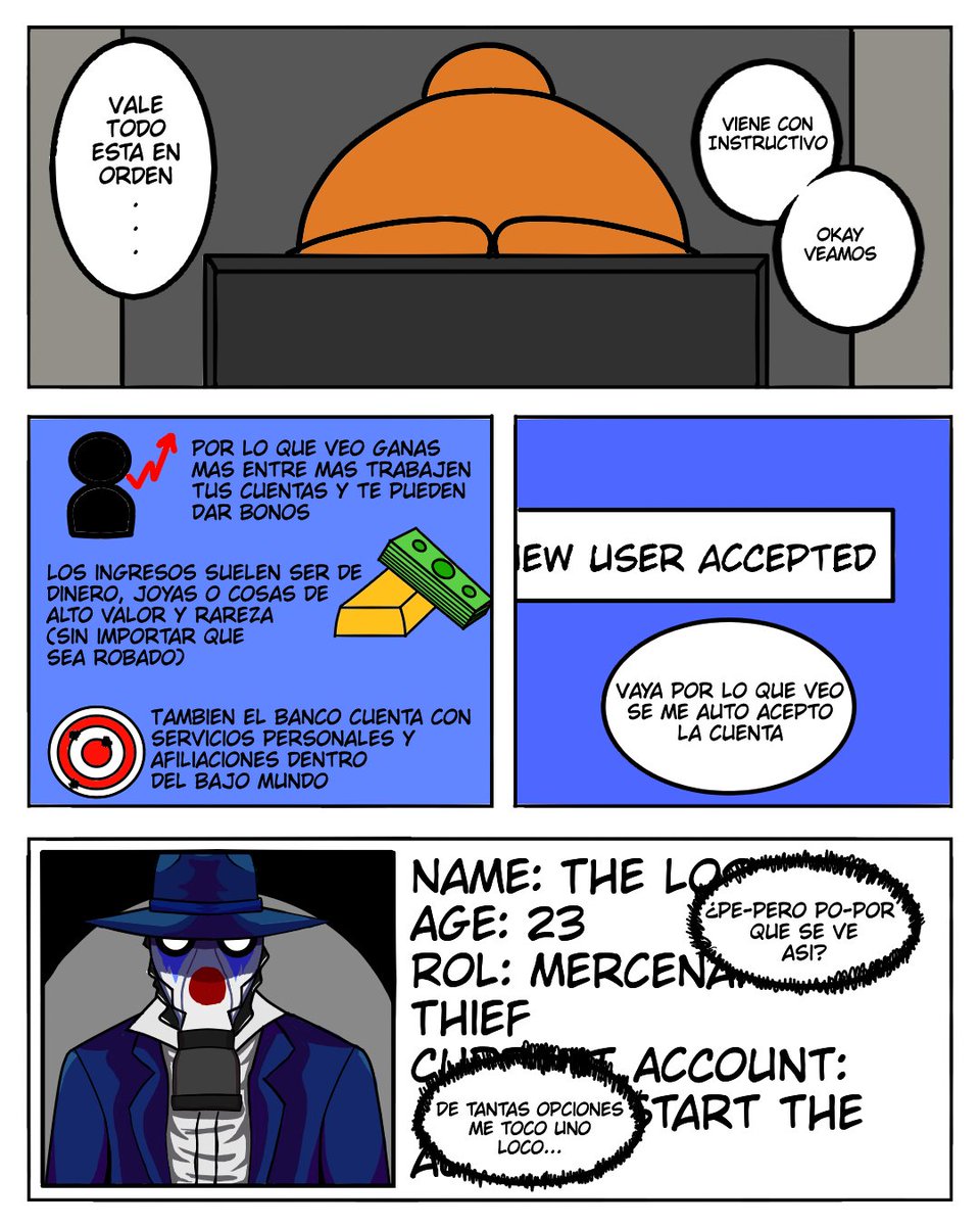 SlimeGamer2006's tweet photo. The Black Bank "La Oficina" Part 1/2 (Dato curioso en la parte 2 dentro de mi perfil)
.
.
.
.
.
#art #OC #TheBlackBank #HolyStar #comic https://t.co/N8DymvY84p