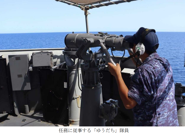 jointstaffpa's tweet photo. DSPEの活動状況について
6月、派遣海賊対処行動水上部隊「ゆうだち」は、ゾーンディフェンス(18日間)中に165隻の商船を確認しました。特異事象は確認されておりません。引き続き海上交通の安全確保のため万全を期してまいります。 #DSPE #ゆうだち https://t.co/7TmfrVqKzi