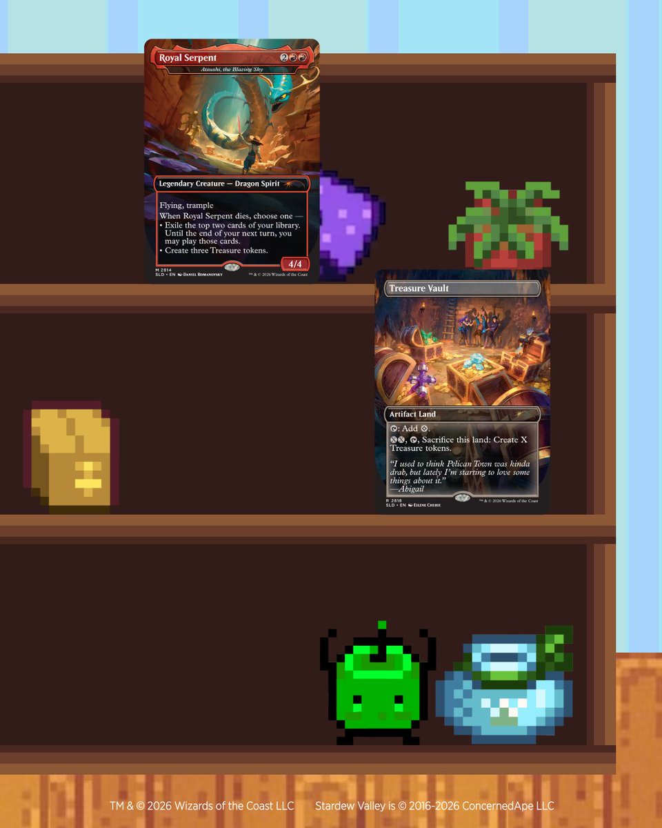 MTGSecretLair's tweet photo. Welcome! If you’re looking for Superdrops, you’ve come to the right place! Swipe for a sneak peek at what’s in season—on sale July 27. https://t.co/JmUo7grHi2