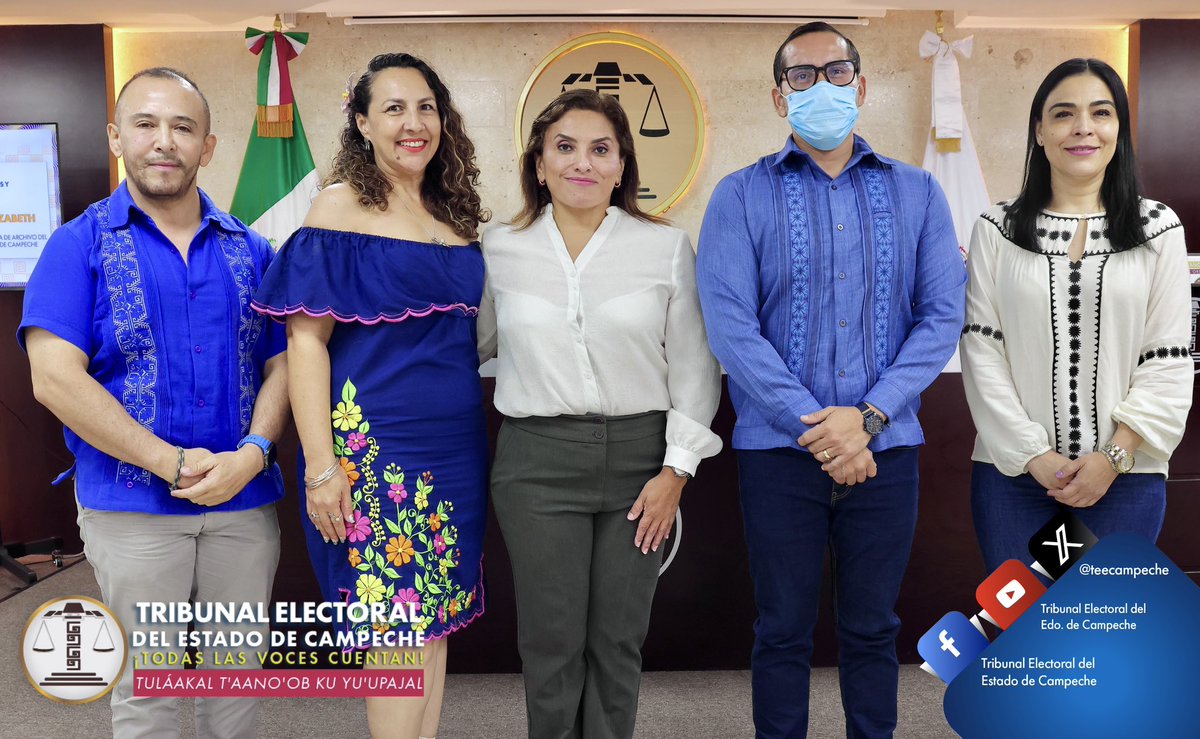 teecampeche's tweet photo. El Pleno y funcionariado del #TEEC participaron en el curso “Administración de Archivos y Gestión Documental: Generalidades”, realizado en la Sala de Sesiones del Tribunal e impartido por Roxana Elizabeth Rodríguez Ávila, titular del Área Coordinadora de Archivo del Instituto Electoral del Estado de Campeche, con el propósito de actualizar los conocimientos y las capacidades del personal de las distintas áreas en materia de organización, administración y adecuada gestión de los documentos institucionales.
Organizan: @teecampeche en coordinación del @IEECampeche.
#TodasLasVocesCuentan