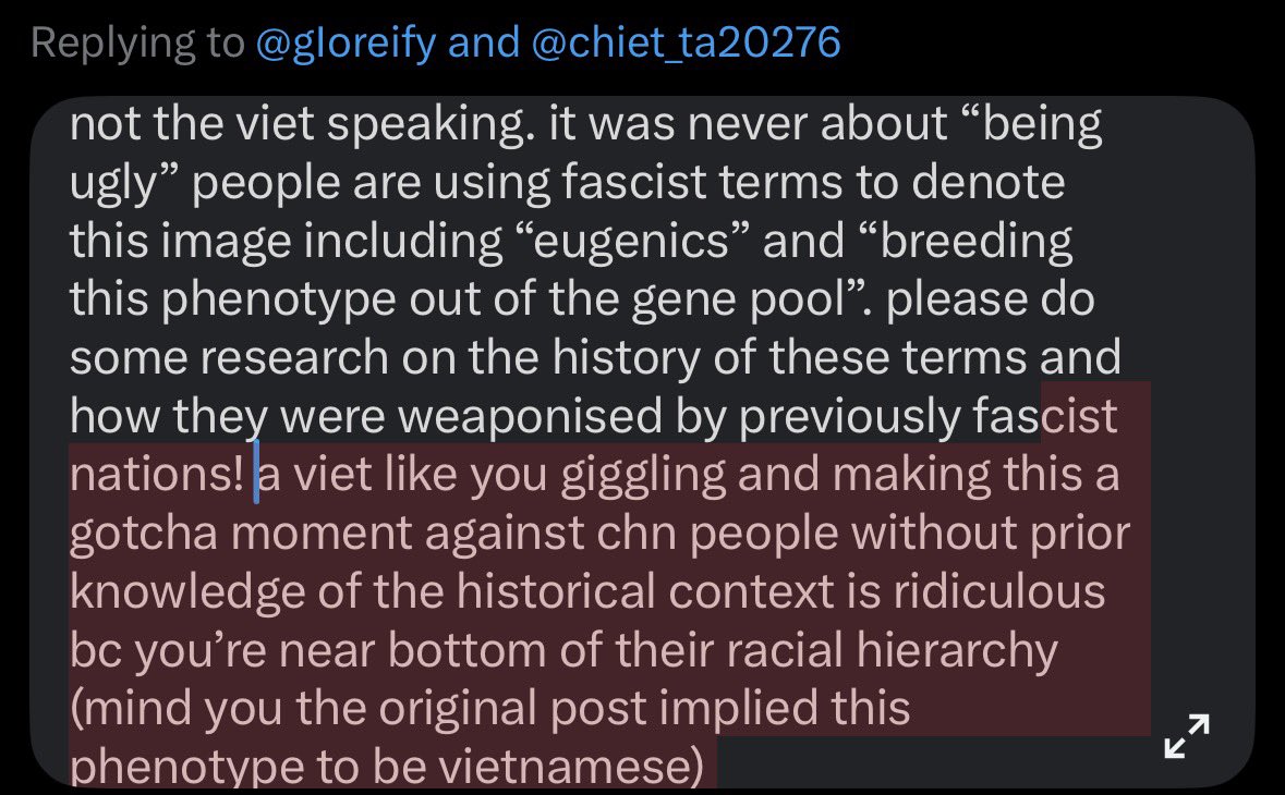 gIoreify's tweet photo. @chiet_ta20276 fascism ≠ racism read this you retard https://t.co/PcgReMqW2H