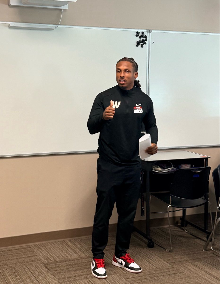 WeissFootball's tweet photo. @Coach_Hill2 brought that 🐺 mentality to today’s @PfISDAthletics Coaches Meeting!!! 🔥💪😤

Leading from the front. Setting the standard. No shortcuts—just work. This is how it’s done at Weiss. 💪🏽🏆

Great job on your presentation today!!!

#WEissWolves #ADifferentBreed #PfISD https://t.co/J42sGxjlOk