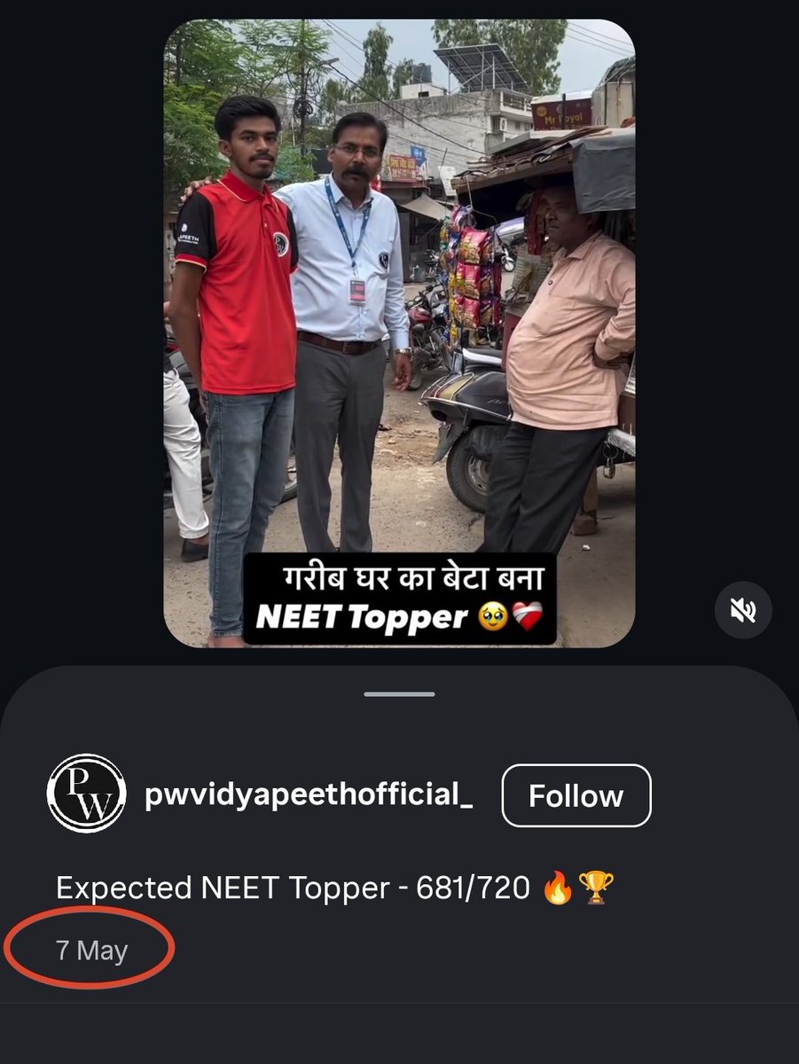 zoo_bear's tweet photo. So @BJP4India posted an Old Video, The Student scored 681/720 in the previous NEET Examination (3 May) which was Cancelled. 🤦🏾‍♂️ https://t.co/aD3sA2z5gF