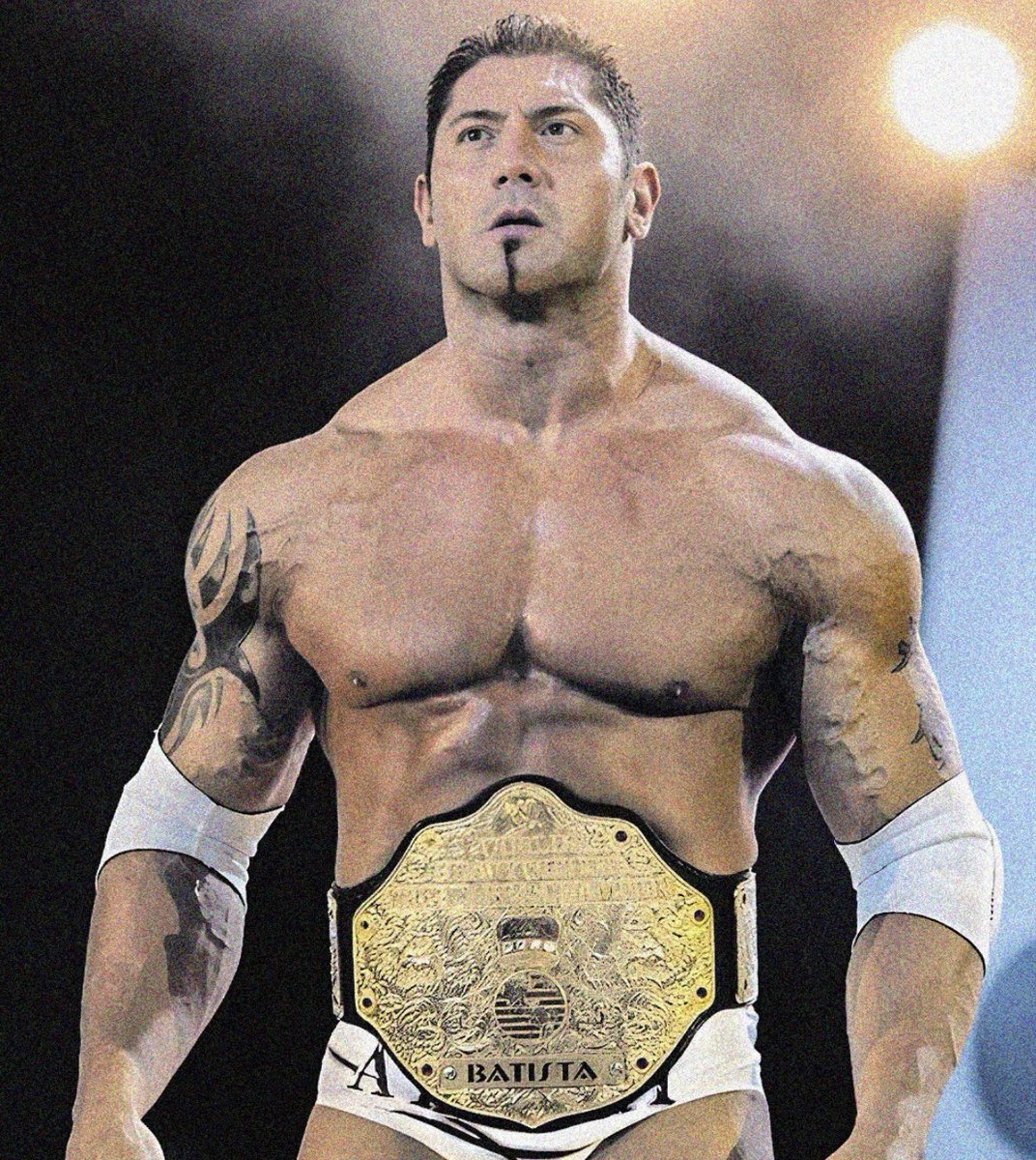 FadeAwayMedia's tweet photo. It’s time to admit that Batista was one of the most disrespected superstars of his era. https://t.co/lv8JRxxIbT
