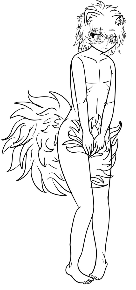 Choccykituwu's tweet photo. Full spicy lineart of ferret enboy. Needs cleanup and tweaks, but I wanted to show it off >:3

CW: Artistic Nudity!! https://t.co/qdVpsaInHz