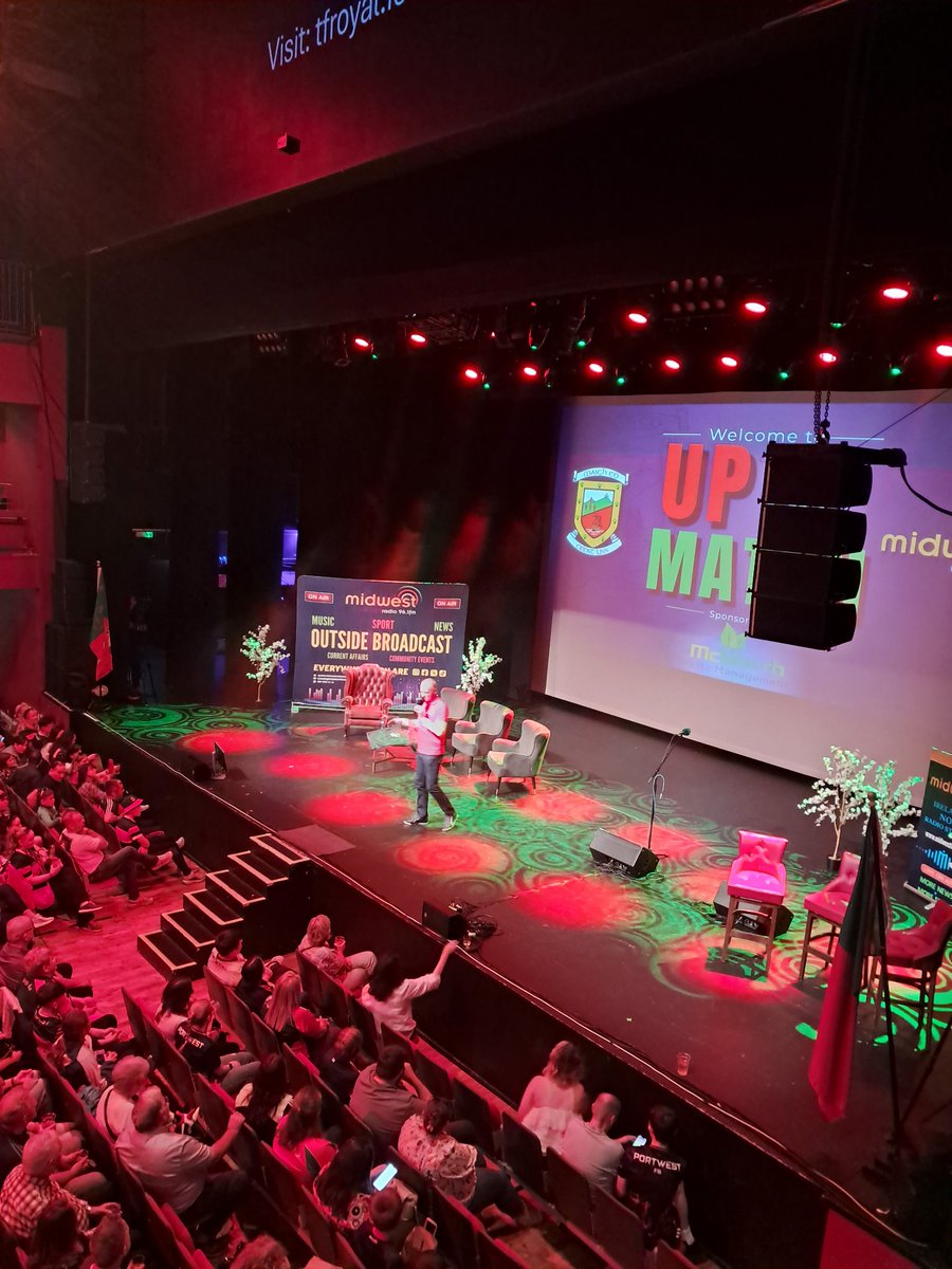 MitchelsGaa's tweet photo. A fantastic evening surrounded by Mayo supporters. Great guests, great chat, and plenty of excitement building for the All-Ireland Final. Mayo Abú! 💚❤️ https://t.co/ECK79CMO7a