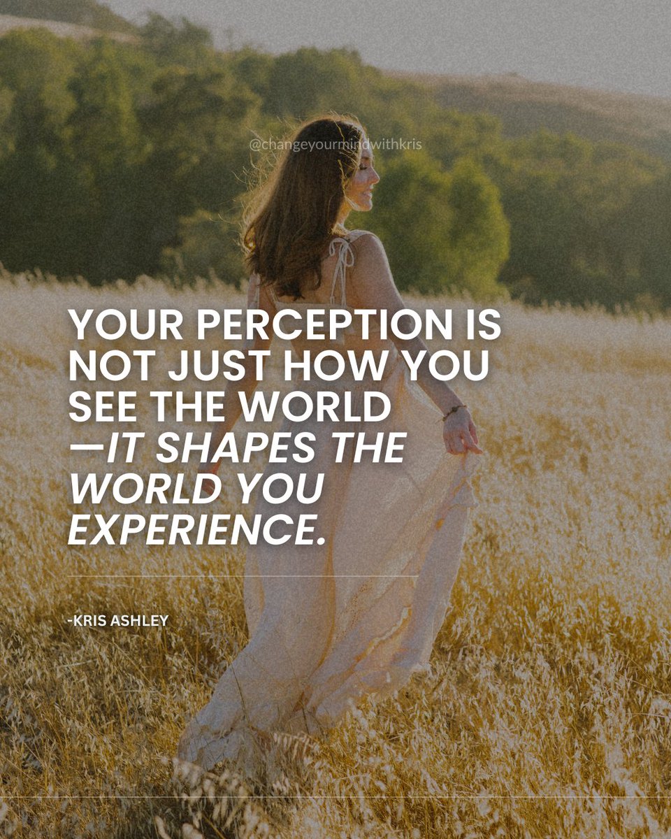 ichangeminds's tweet photo. Your perception does more than interpret reality—it helps create the reality you experience.

What belief are you ready to see differently?

#ChangeYourMind #KrisAshley #CreateYourReality https://t.co/2TvuevOejk