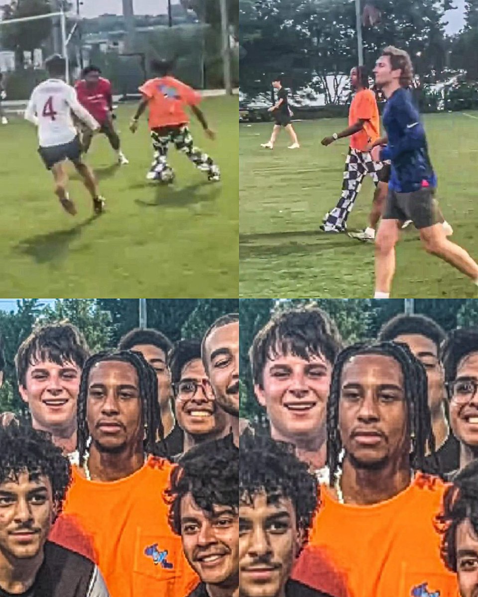 MotivacionesF's tweet photo. ¡MICHAEL OLISE ES UN TIPAZO!

Después de su participación en la Copa del Mundo con la Selección de Francia. 

Michael Olise aprovechó sus días libres, se quedó en Nueva York disfrutando de sus vacaciones y sorprendió a todo el mundo reapareciendo en un partido de personas desconocidas. 

Imagínate estar jugando con tus amigos y de la nada llega Michael Olise preguntando si hay espacio para uno más. Sí, el máximo asistidor de la Copa del Mundo. El mejor extremo del mundo. El hombre que podría estar en una playa lujosa, está contigo y tus amigos jugando a la pelotita.

IMPOSIBLE NO QUERERLO.