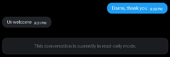 WiskWhoosh's tweet photo. @Support, an email or something would be nice if I were to receive a chat ban. How can I go from messaging someone to now being in read-only mode? I've been experiencing nothing but issues with my chat over the last couple of weeks, with no information on what's going on. https://t.co/KlIFzA4e8f
