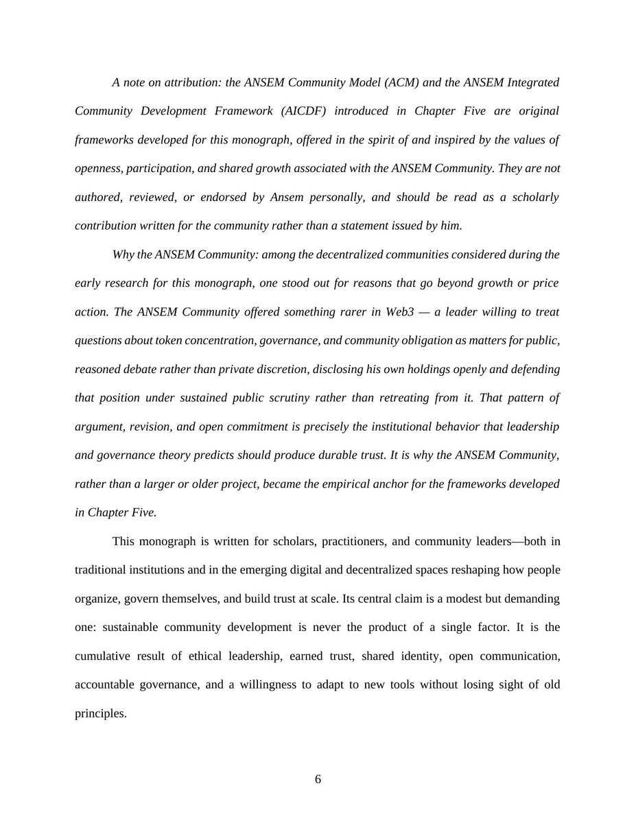 UIesah's tweet photo. @blknoiz06 We wrote an academic monograph using your community as a case study in leadership and trust.

"A leader willing to treat token concentration and governance as matters for public debate, not private discretion."

Would love for you to see it.

#The_Black_Bull_Blueprint, https://t.co/zZ1Wgo6EnB