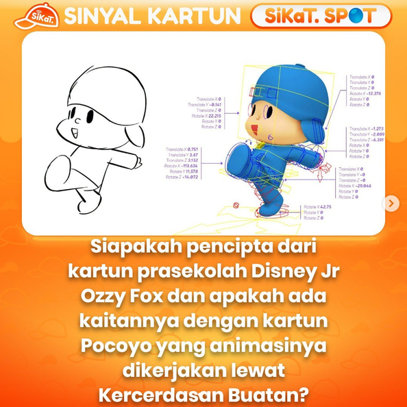 sinyalkartuntv's tweet photo. Walaupun Disney belum merilis pernyataan tentang rilis "Ozzy Fox" (siri pra-sekolah yang dikembangkan oleh Animaj), beberapa info tentang perkembangannya telah muncul seperti dilansir dari Cartoon Brew:
#ozzyfox #disneyjunior #disneyjr https://t.co/dDR5numG6T