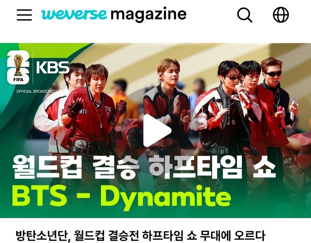 idol13jm's tweet photo. 하이브는 위버스 매거진에 게재한 방탄소년단의 FIFA 월드컵 하프타임 쇼 공식 기사에서 멤버 한 명이 제외된 사진을 사용했습니다.
이는 무례하고 차별적인 처사입니다.
사과하고 해당 기사의 사진을 즉시 교체하십시오.

BTS IS 7
#RESPECTJIMIN @HYBEOFFICIALtwt @BIGHIT_MUSIC @bts_bighit https://t.co/6WUkATlwp9