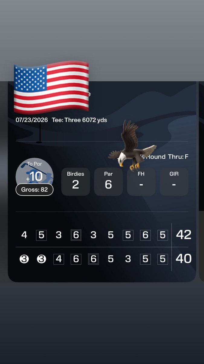 Maverick_EHeart's tweet photo. #rape my putting skills…another chance to break 80 tmrw, stay tuned for a potential PR dox🇺🇸 https://t.co/QderhDHlMu