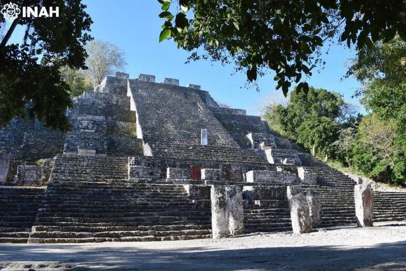 INAHmx's tweet photo. #ÚLTIMAHORA 🚨 Estudios en Calakmul identifican escritura calendárica temprana en un mural prehispánico

• Con esto, se asemeja a ciudades como San Bartolo, El Mirador y Tikal, en Guatemala

Entérate: https://t.co/GiPTSdsFyA

📸 Cortesía Daniel Salazar. https://t.co/ihcVUU1en5