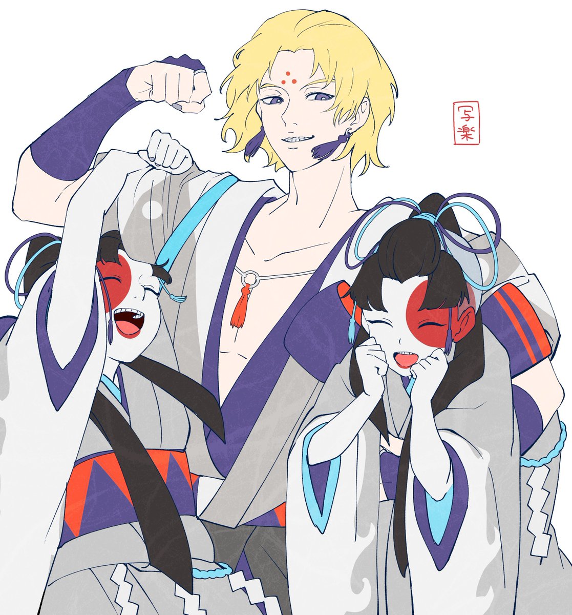 Sharaku_mnnk's tweet photo. 力持ちお父さん
 #モノノ怪_FA https://t.co/6lBITCYhvc