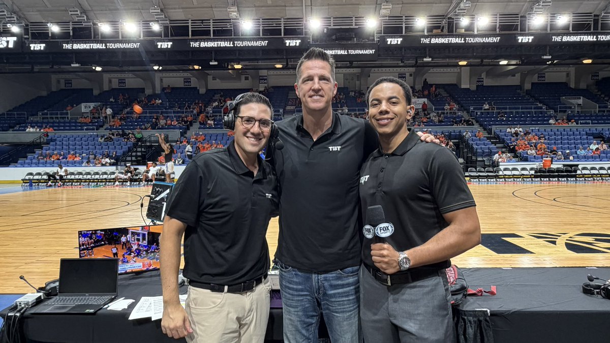JakeMarsh18's tweet photo. Greetings from Syracuse, New York, where the Orange alumni team aim to protect home court and advance to the next round of TBT 2026. 

Can Seton Hall punch back after a tough Game 1 in the series? Turn on FS1 and find out. @FOXSports 

With @cjacobsen23 &amp; @SeanDorcellus at 7 ET! https://t.co/r9ueLTinqv