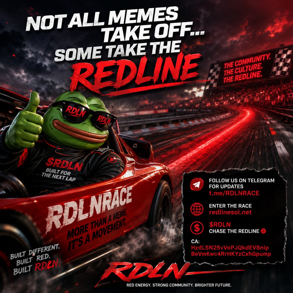 TheHashZilla's tweet photo. Some watch from the sidelines.
Others hit the accelerator.
@redlinesol_dev $RDLN 🔴
CA: HzdLSN25vVoPJQkdEV8nipBeVmKwc4RrHKYzCxhGpump https://t.co/OKmJ3CVuCo