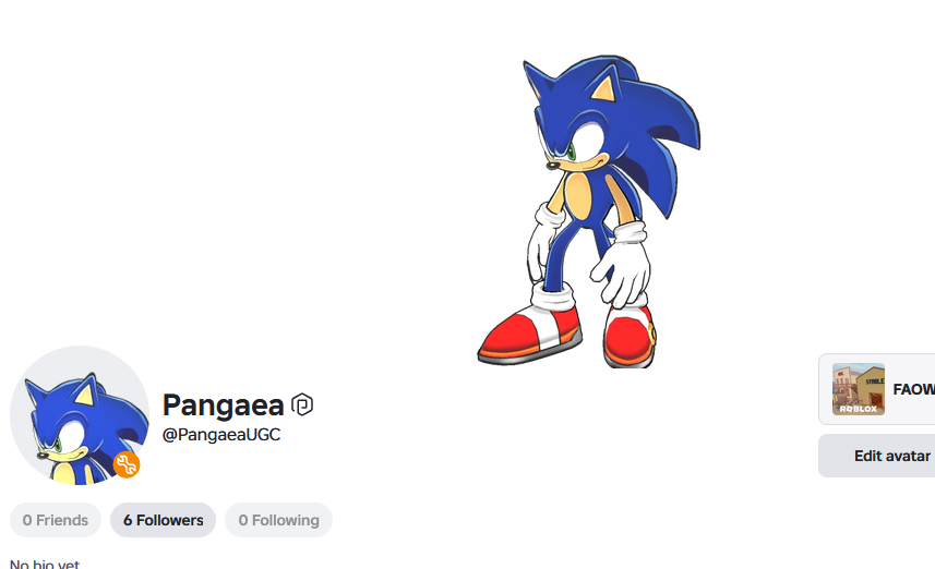 MonopolysUGC's tweet photo. Dynamic Uekawa Sonic Roblox avatar out NOW !

(Features dynamic eyes/mouth/fingers)

Extras coming soon check us out : )))

https://t.co/ZRndMExv7G https://t.co/5OTsHuQfxh