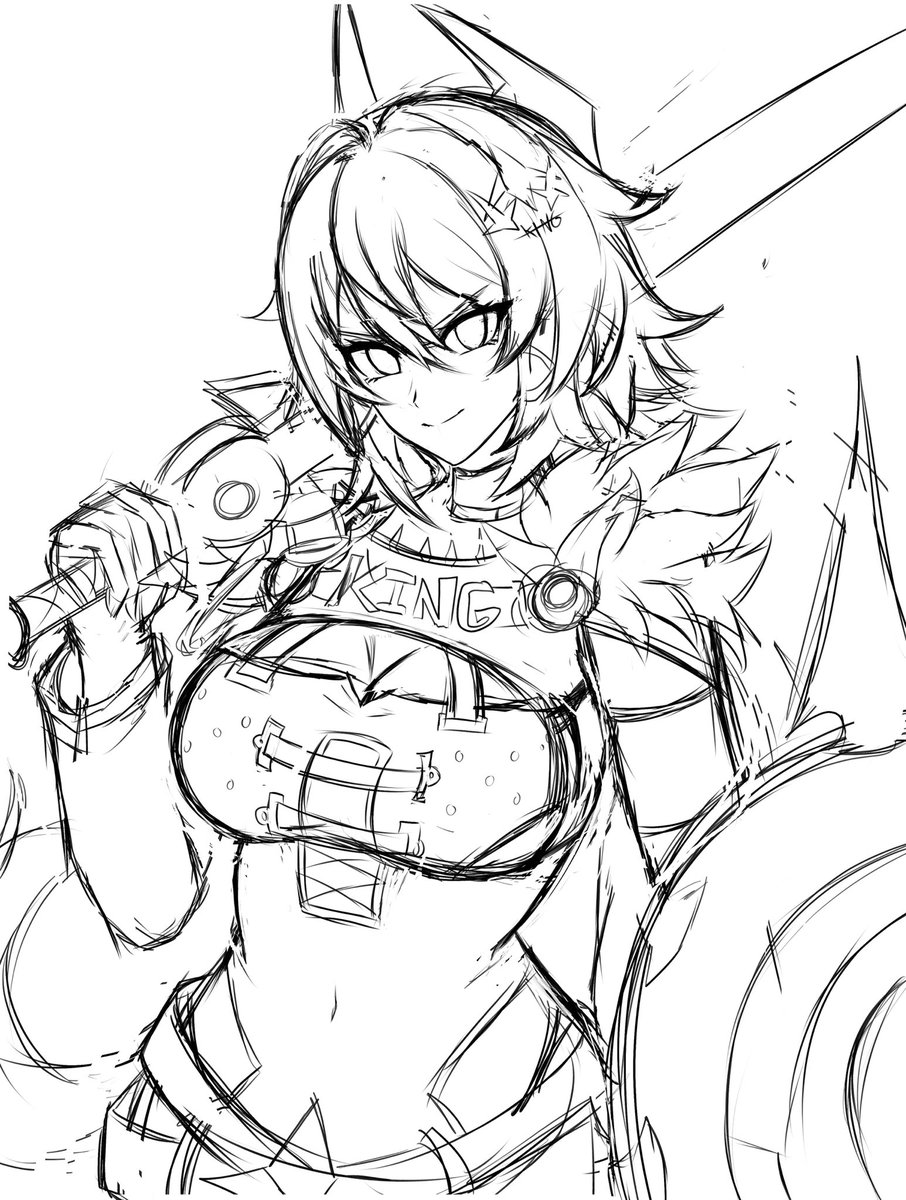 FGsketch's tweet photo. Caesar King sketch 

Another top tier design from ZZZ https://t.co/4SggcC7ZJt