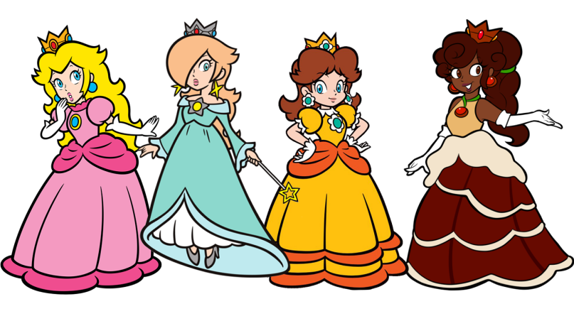 Amanditas4's tweet photo. Who's that cyan Mario lady? https://t.co/uNr12lzoom