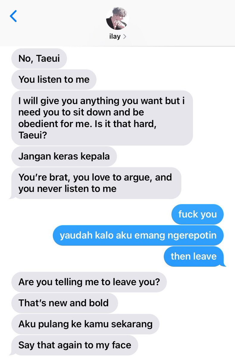 weirdosanzu's tweet photo. iltae au pacaran tapi ldr onetweet (tes ombak ajah)

when your boyfriend telling you to leave but youre right where you want to be https://t.co/QiymOuBMxk